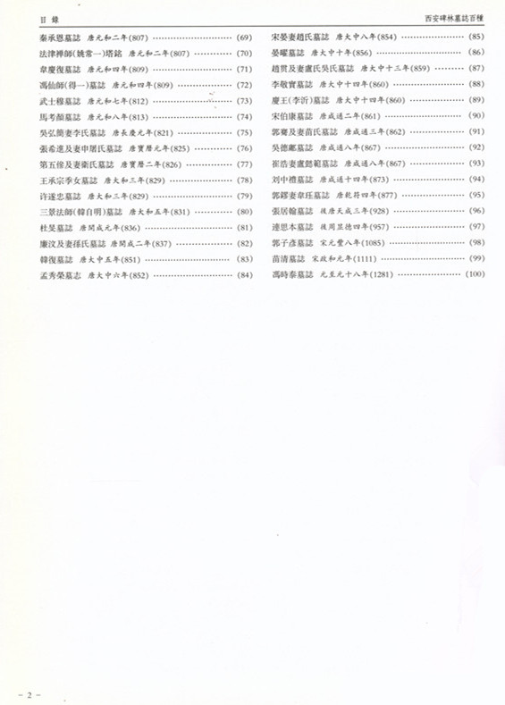 《西安碑林墓誌百種》出版(图3)